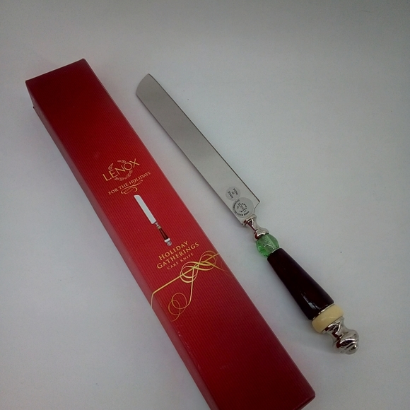 NIB Lenox Cake Knife Holiday Gatherings New In Box Gift Cutting - Picture 4 of 7